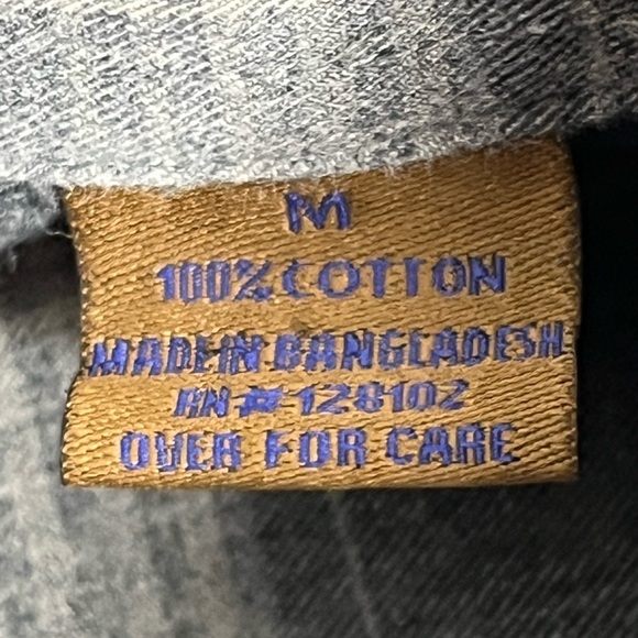 Clear Water Outfitters Gray Plaid Cotton Long Sleeve Button Down Shirt Men's M - Picture 4 of 5